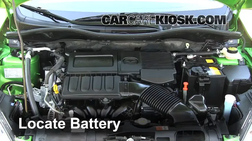 2012 Mazda 2 Touring 1.5L 4 Cyl. Hatchback (4 Door) Battery Replace